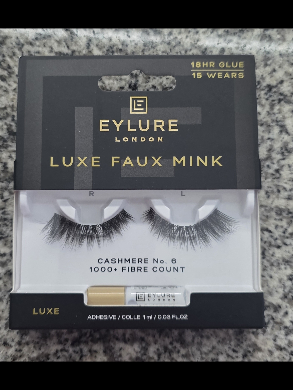 Eylure Luxe Faux Mink Cashmere No.6 False Lashes - Black